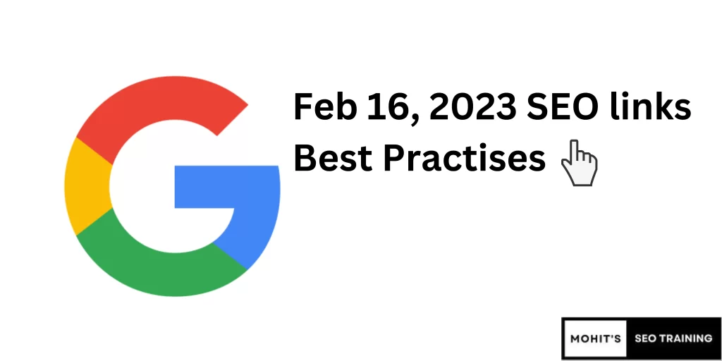 feb 16, seo links best practices