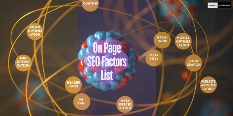 on page seo factors list