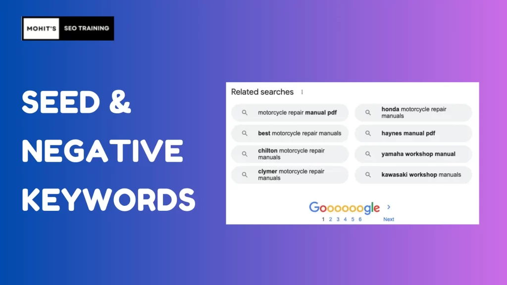 seed & negative keywords