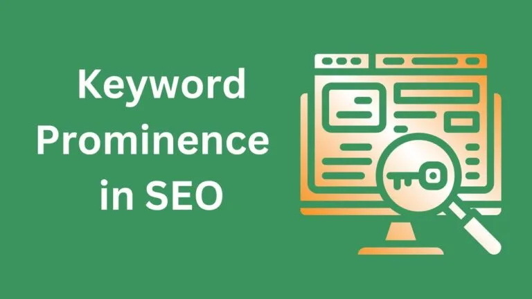 importance of keyword prominence in seo