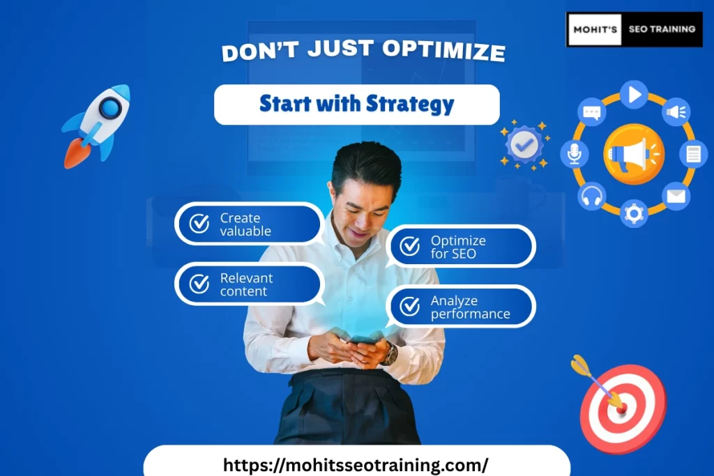 what should be the first step of a structured seo plan?