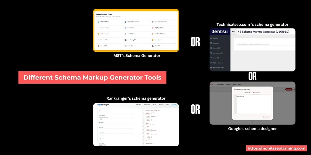 schema markup generator tools for local seo
