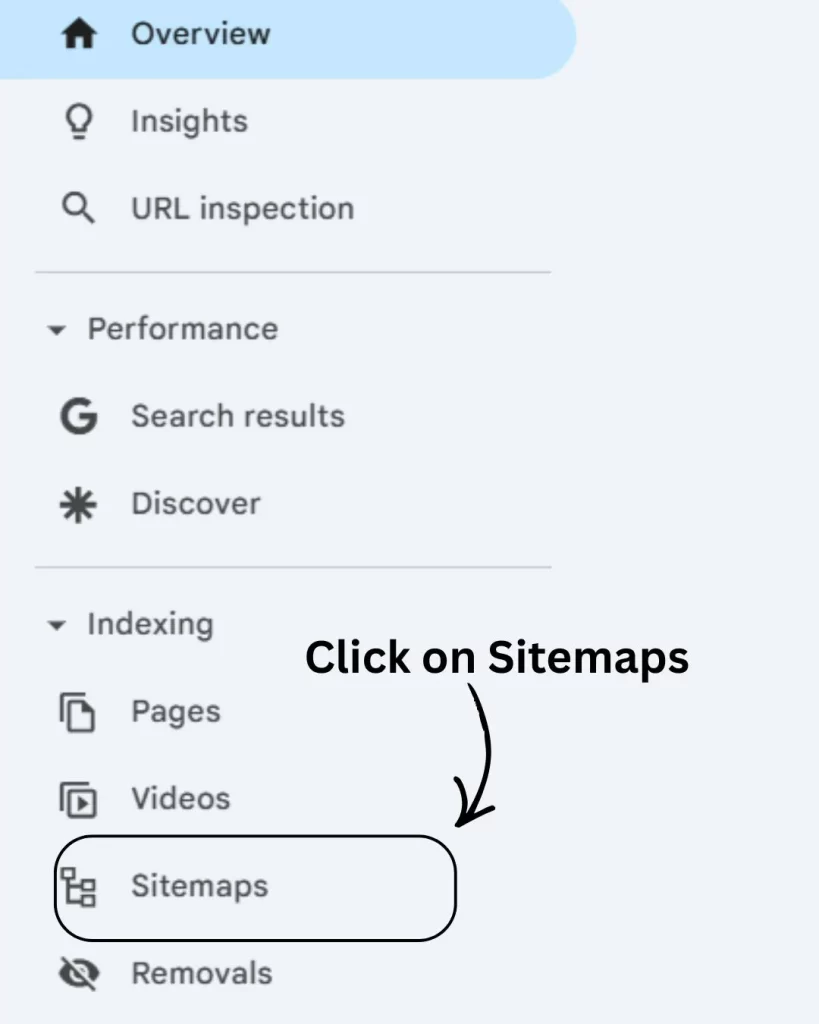 step 3 to add sitemap url in google search console
