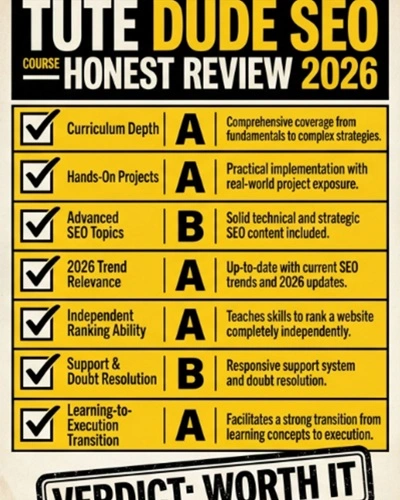 parameters i rated the tutedude seo course