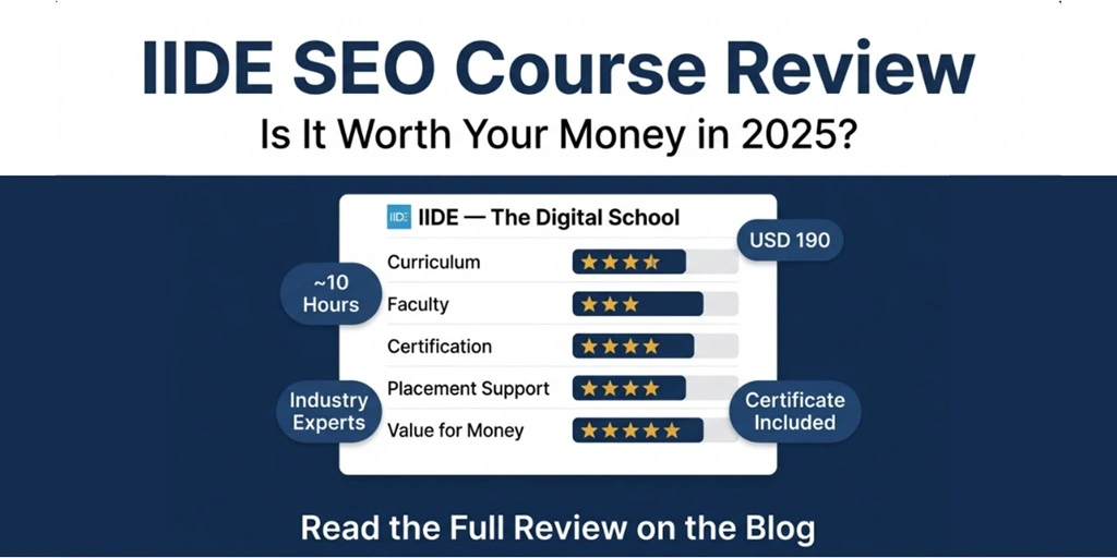 iide seo course review