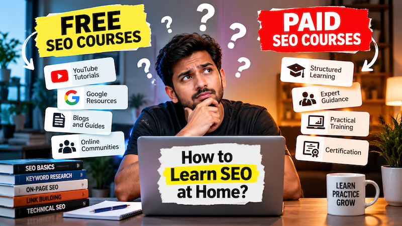 how to learn seo at home